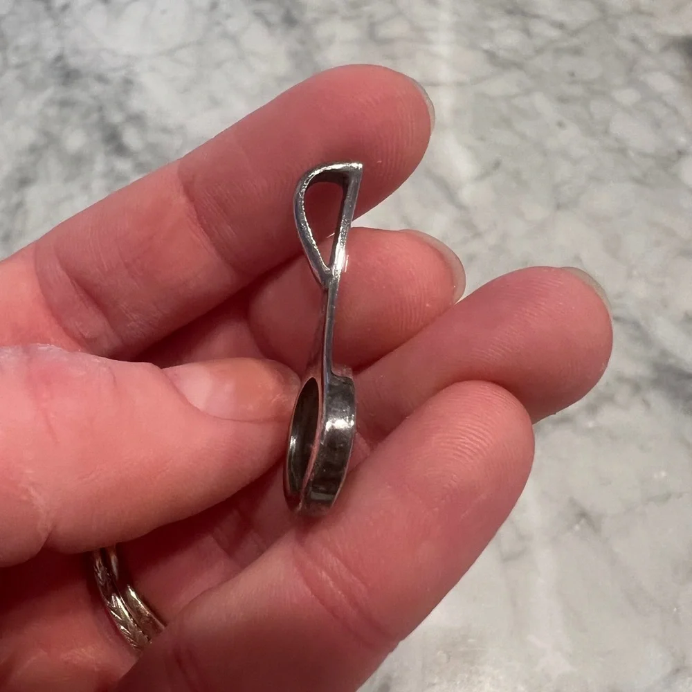 Sterling Silver ATI and Black Onyx Pendant